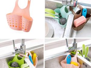 Buy Hanging Drain Sponge Holder Sink Basket Kitchen Storage in Pakistan